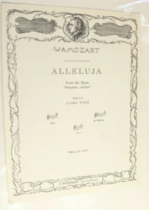 Allelujah Vintage Sheet Music 1929 WaMozart - Picture 1 of 2