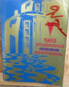 1985 Pontiac 6000 Service Manual - Picture 1 of 6
