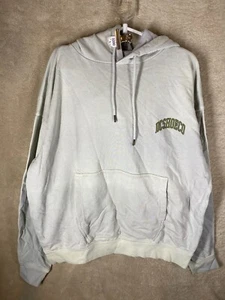 DC SHOE CO Hoodie Pullover Jumper Size M Mens White Logo Long Sleeve - Picture 1 of 11
