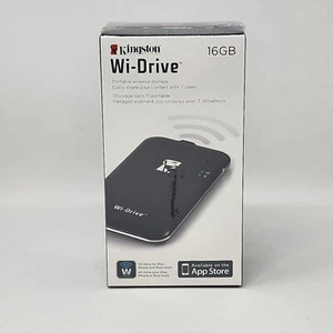 Kingston Wi-Drive 16GB External Portable Wireless Storage Apple Ipad Iphone Ipod - Picture 1 of 11