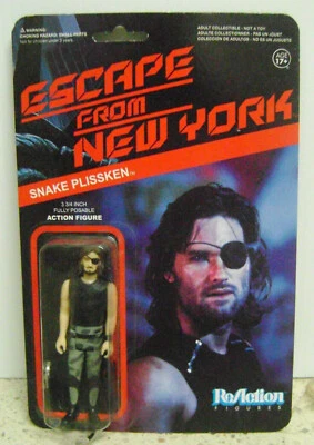 Figura Serpiente Plissken Kurt Russell Escape From New York 4" Nueva en Caja Excelente Estado B Foto 1 de 2