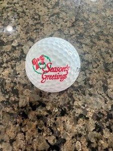 LOGO GOLF BALL-ORIGINAL SEASON’S GREETINGS-CHRISTMAS-OLDER LOGO‼️ - Picture 1 of 1