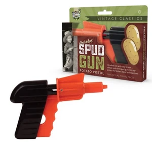 Hot Shot Potato Spud Gun Novità Bambini Bambini Giochi Giocattoli Gadget Retro Divertimento - Foto 1 di 8