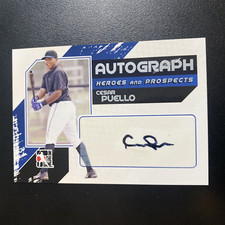 2011 In The Game Heroes and Prospects Silver Cesar Puello #A-CP Autographed Card