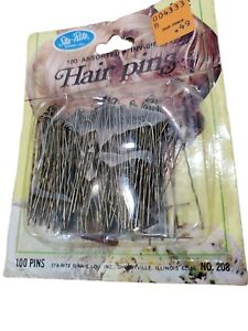 Sta-Rite Vtg Hair Pins NOS 100ct  No. 208 Ginnie Lou, Inc USA