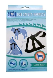 Arnés para perro grande acolchado ajustable Boyztoys RY791 para viaje seguro en automóvil 24 + kg nuevo - Imagen 1 de 1