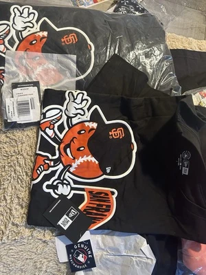 San Francisco Giants New Era Exclusive Court Sport 🍊⚾️  Tshirt Large*Rare* - Image 1 of 4