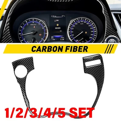 Pegatina decorativa cubierta panel salpicadero para Infiniti Q50 Q60 2014-2020 1-5SET Foto 1 de 4