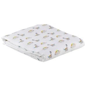 Cotton + Viscose Swaddle Blanket, 45" x 45", Dinosaurs - Picture 1 of 2