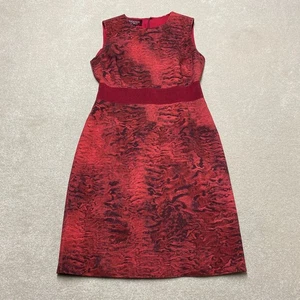 Giambattista Valli Etuikleid Midikleid Small Damen Rot 42 Wolle Seide Futter - Bild 1 von 18