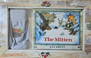 The Mitten Set With Book And Mittens By Jan Brett 1998 - Picture 1 of 2