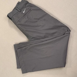 Nike Golfhose Herren 30x30 (32x28 Fit) grau Nadelstreifen Dri-FIT Performance Stretch - Bild 1 von 21