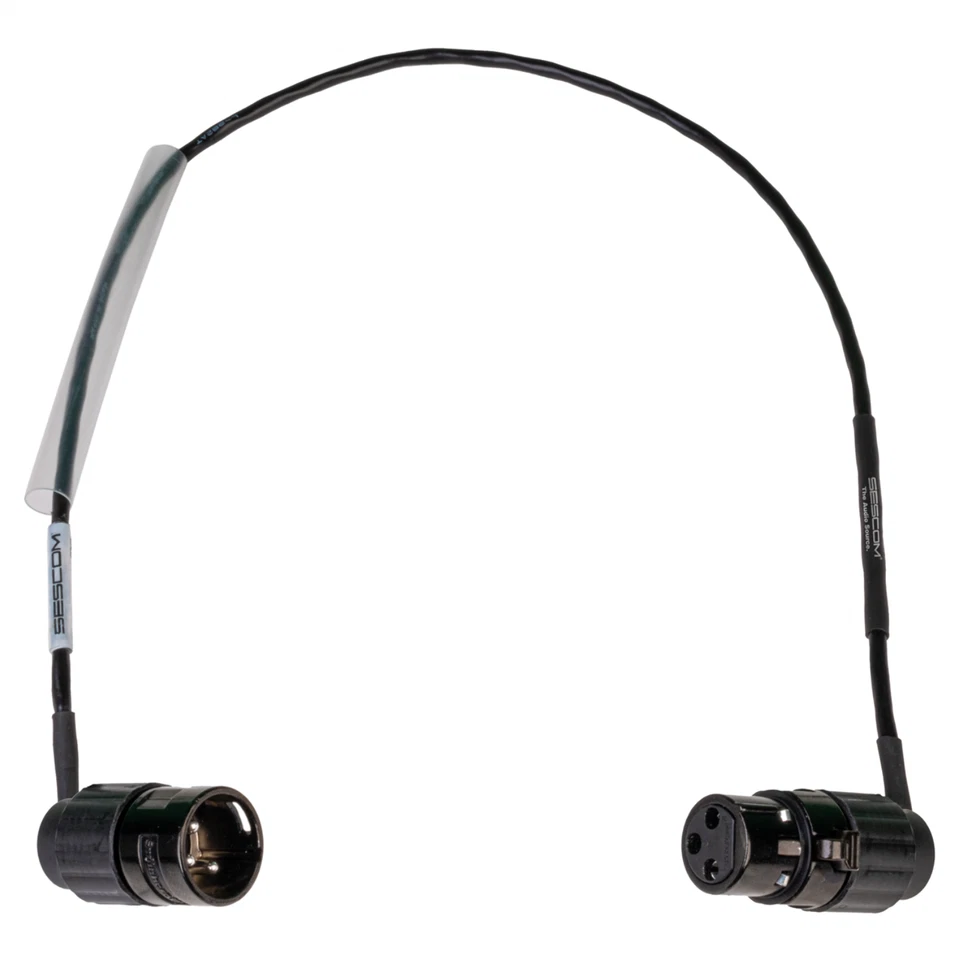 Sescom SCPC-XXJ Flexible Ultra-Slim 360-Degree Right Angle XLR Patch Cable, 10' - Image 1 of 1