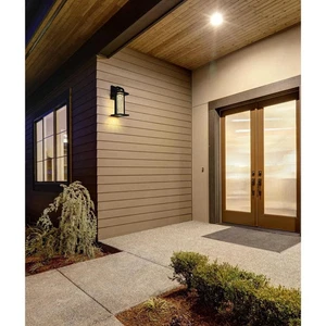 Outdoor Wall Sconce LED Light Fixture Seedy Glass Patio Porch Walkway Lamp 16.4" - Picture 1 of 9