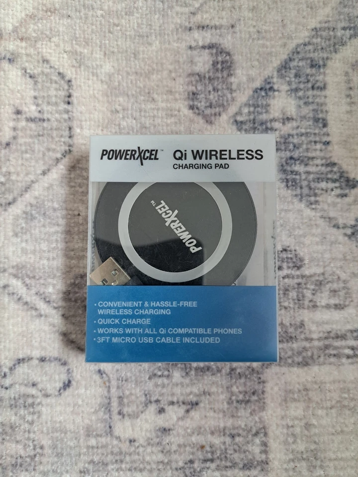 PowerXcel Qi Wireless Charging Pad 3ft.cable