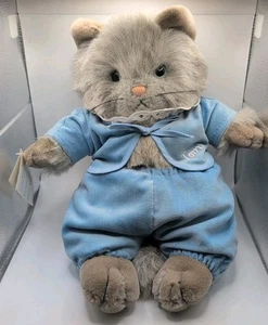 NWT Vintage Eden Beatrix Potter - The Tale of Tom Kitten - Gray Cat 14” Plush - Picture 1 of 14