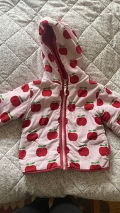Toby Tiger Apfelmuster süße Kleinkind Jacke Fleece Größe 1-2 Jahre - Bild 1 von 9