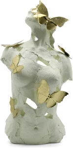 ✨Abstract Female Bust with Butterflies Statue and Sculpture, Body Figurine Art D - Picture 1 of 9