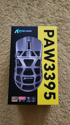 ATTACK SHARK R3 46g Magnesium-Legierung Maus, drahtlos 8K PixArt PAW3395 Sensor - Bild 1 von 2