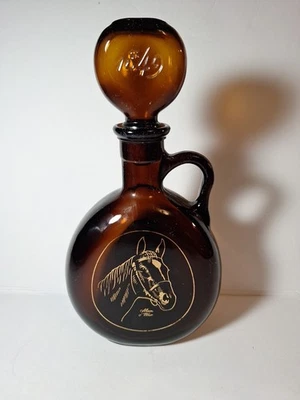Vtg Old Fitzgerald Bourbon Bottle 750 ml Horse Decanter Empty 10" Stitzel Weller - Image 1 of 4