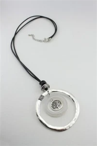 Tree of Life Black Vegan Cord Necklace - Picture 1 of 1