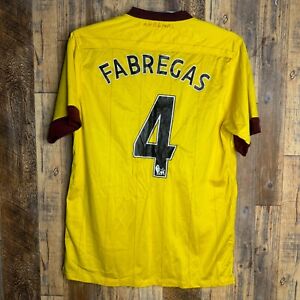 Arsenal FC 2010-11 Away Football Jersey FABREGAS #4 Nike Men’s Sz S