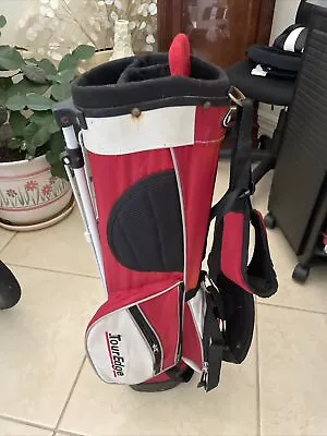Tour Edge BAZOOKA HT MAX-J Junior Golf Stand Bag Red White - Image 1 of 4