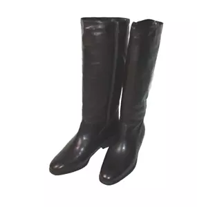 SIOUX VINTAGE STIEFEL LAMMFELL UK5,5 D38 DUNKELBRAUN ECHTLEDER #K3-VB# - Bild 1 von 9
