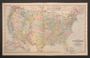 Frank Gray: "Gray's New Map of the United States" 1897 - Picture 1 of 5