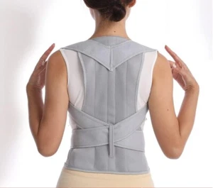 UK Adjustable Posture Corrector Corset Brace Back Support Shoulder Straightener - Picture 1 of 14