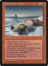 MTG - Brand of Ill Omen - Ice Age - Reserved List - X1 - (HP) - FREE SHIPPING