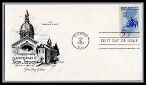 US FDC # 1247 5c New Jersey Statehood  Artmaster  1964, 9g362 - Picture 1 of 1