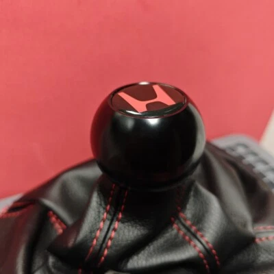 PERILLA DE CAMBIO BOLA NEGRA TIPO R PARA CIVIC EP3 FN2 FK2 FK8 INTEGRA DC5 ACUERDO Foto 1 de 4