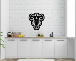 Black Clover Black Bulls Logo Inspired Anime Decor Wall Art Decal Vinyl Sticker - Picture 1 of 5