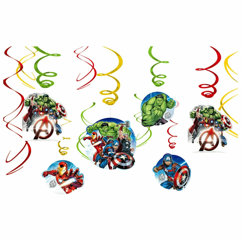 Epic Avengers Swirl Value Pack 12 ct Nuevo Marvel Hulk Capitán América Iron Man Foto 1 de 1