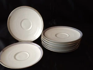 1 UNTERTASSE Ø 15,3 cm Porzellan Thomas EXQUISIT Como Blaulüster Raymond Loewy - Bild 1 von 7