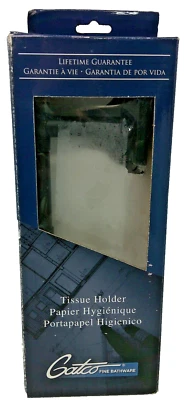 Soporte de papel higiénico Gatco Elevate negro mate 4053AMX accesorio de baño nuevo Foto 1 de 2