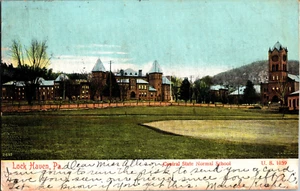Antike Postkarte 1906 Lock Haven PA Central State Normal School - Bild 1 von 2