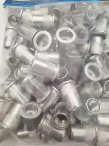M10 - Aluminium Rivnuts Knurled Head Threaded Rivet Nuts Blind Nutserts - Picture 1 of 1