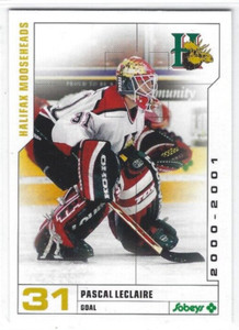 2000-01 Halifax Mooseheads (QMJHL) Pascal Leclaire (goalie)