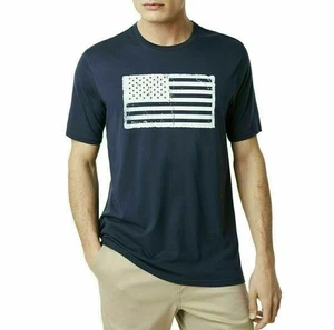 Oakley Herren T-Shirt Blau Baumwolle Flagge Bp3 Größe L - Bild 1 von 7