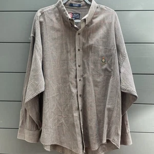 Vintage Chaps Ralph Lauren Herren kariertes Hemd mit Knopfleiste XXL besticktes Wappen - Bild 1 von 9
