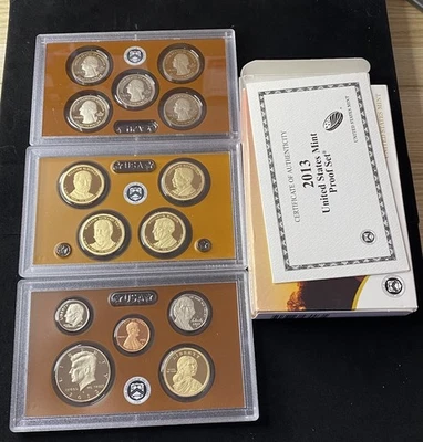 2013-S United States Mint 14 Coin Proof Set OGP & COA Free Shipping - Image 1 of 4
