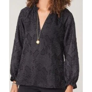 Spartina 449 Bluse Josette Jacquard schwarz Gr. M NEU - Bild 1 von 5