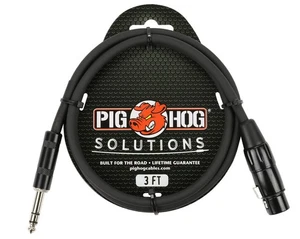 Pig Hog PX-TMXF3 1/4" TRS to XLR Adaptor Cable, 3 Feet - Picture 1 of 1