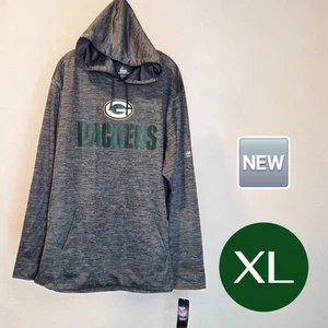 🆕️ New NFL Green Bay Packers Majestic ThermaBase Hoodie In Gray - XLARGE  - Picture 1 of 15