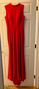 Neu mit Etikett Damen festliches Kleid Größe 8 rot ärmellos lang elegant Abendkleid NEU - Bild 1 von 8