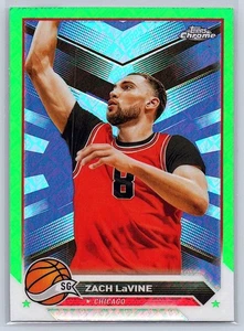 ZACH LAVINE – 2023-24 Topps Chrome #55 – Green Topps Refractor - Picture 1 of 2