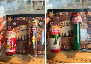 Sellados 4 Bingo Dauber Topper Estilo Vintage Papá Noel Oso Elfo Soldadura - Imagen 1 de 5