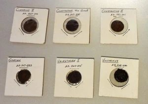 Claudius II Constantine Constantius II Gratian Valentinian I Victorinus Coins - Picture 1 of 15